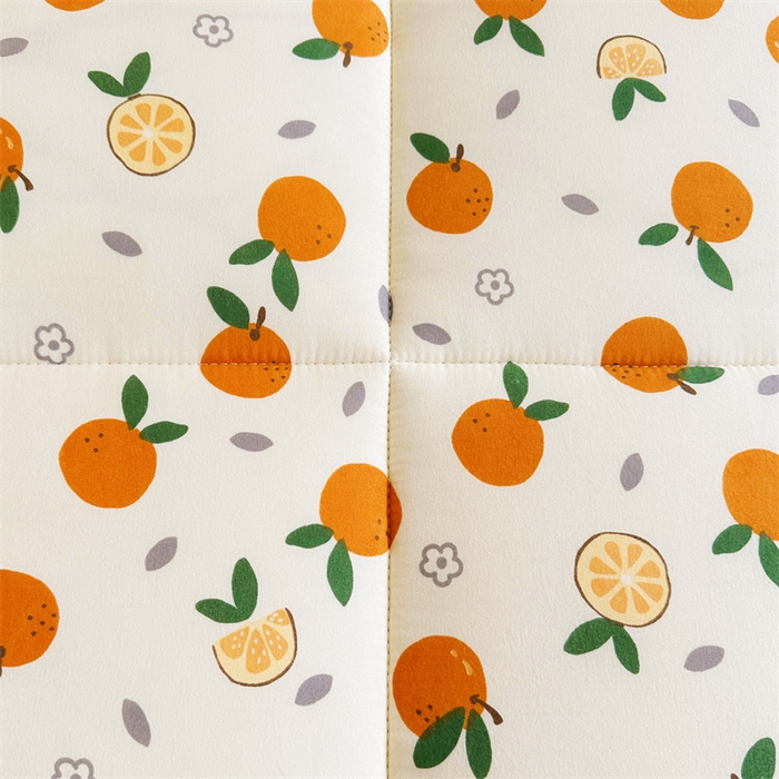 91家纺网 家纺一手货源 找家纺 梵蒂莎 2025新款新疆棉花四季款秋冬两用床垫子褥子学生宿舍印花学生款棉花床褥垫（场景2）（含买家秀） 橙意满满-床垫