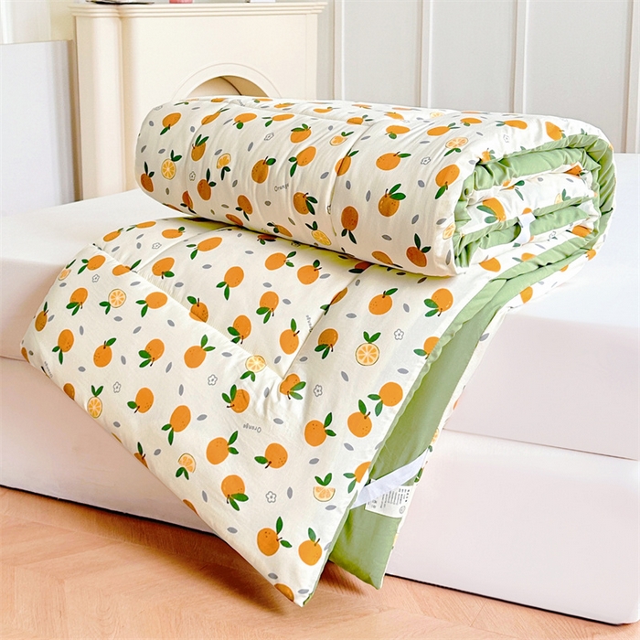 91家纺网 家纺一手货源 找家纺 梵蒂莎 2025新款新疆棉花四季款秋冬两用床垫子褥子宿舍印花学生款棉花床褥垫（场景1）（含买家秀） 橙意满满-床垫