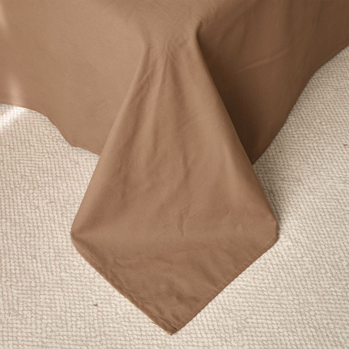 91家纺网 家纺一手货源 找家纺 蓝邻家纺 2025新款全棉纯棉加厚磨毛法式复古风四件套 漫枝-咖