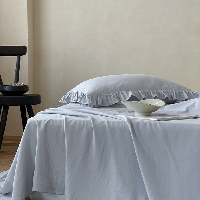 91家纺网 家纺一手货源 找家纺 三味舒屋 2025新款全棉纯棉双层纱单品系列-单床单 海岛迷雾