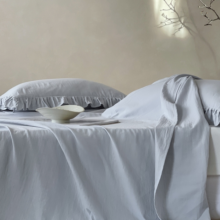 91家纺网 家纺一手货源 找家纺 三味舒屋 2025新款全棉纯棉双层纱单品系列-单床单 海岛迷雾