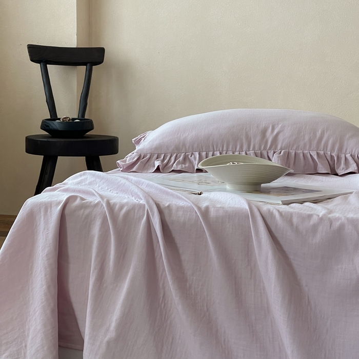 91家纺网 家纺一手货源 找家纺 三味舒屋 2025新款全棉纯棉双层纱单品系列-单床单 香芋奶昔