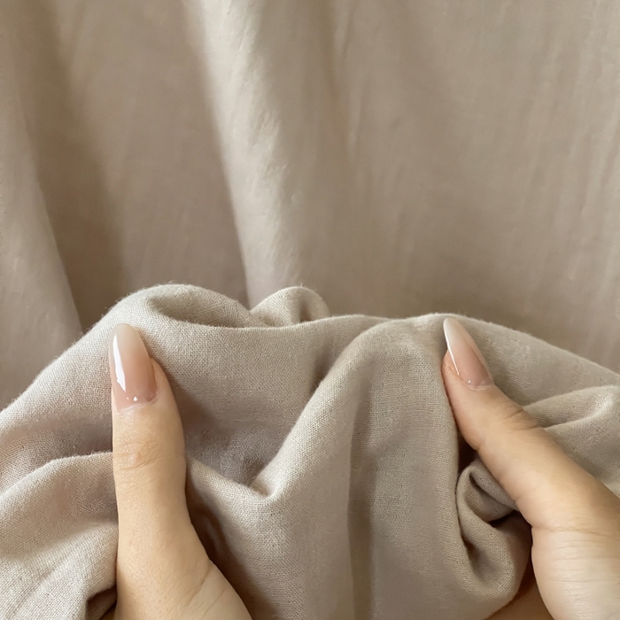 91家纺网 家纺一手货源 找家纺 三味舒屋 2025新款全棉纯棉双层纱单品系列-单床单 复古棕