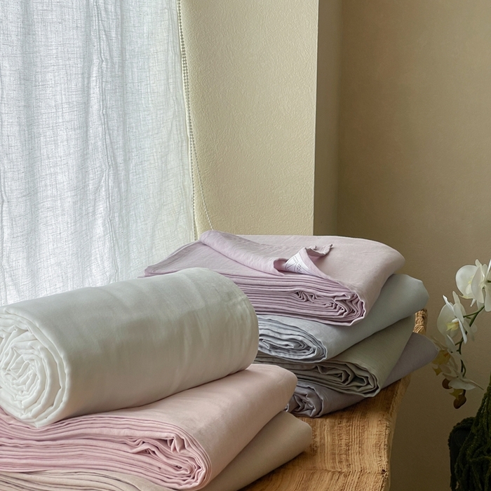 91家纺网 家纺一手货源 找家纺 三味舒屋 2025新款全棉纯棉双层纱单品系列-单床单 组合图仅供参考
