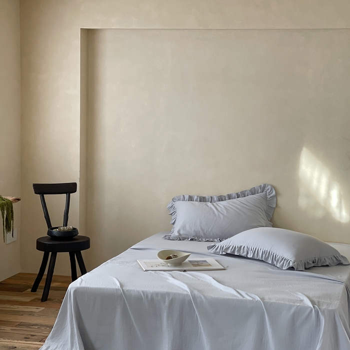 91家纺网 家纺一手货源 找家纺 三味舒屋 2025新款全棉纯棉双层纱单品系列-单床单 海岛迷雾