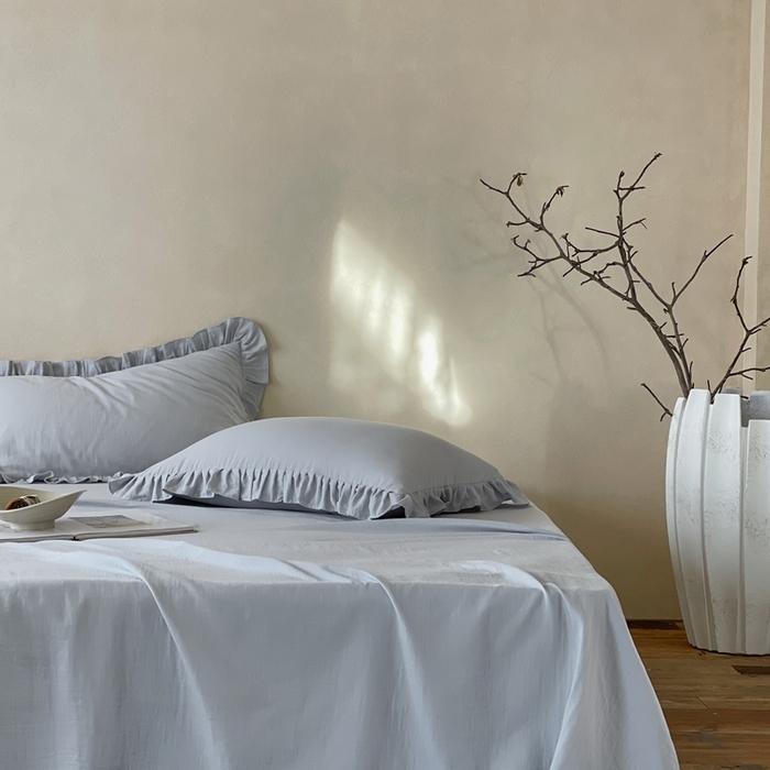 91家纺网 家纺一手货源 找家纺 三味舒屋 2025新款全棉纯棉双层纱单品系列-单床单 海岛迷雾