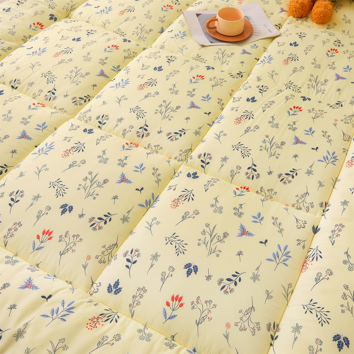 91家纺网 家纺一手货源 找家纺 梵蒂莎 2025秋冬新品云朵棉新疆棉花床垫垫背床褥垫单人床褥宿舍加厚褥子（2025新花型拍图中）春日来信-床垫系列