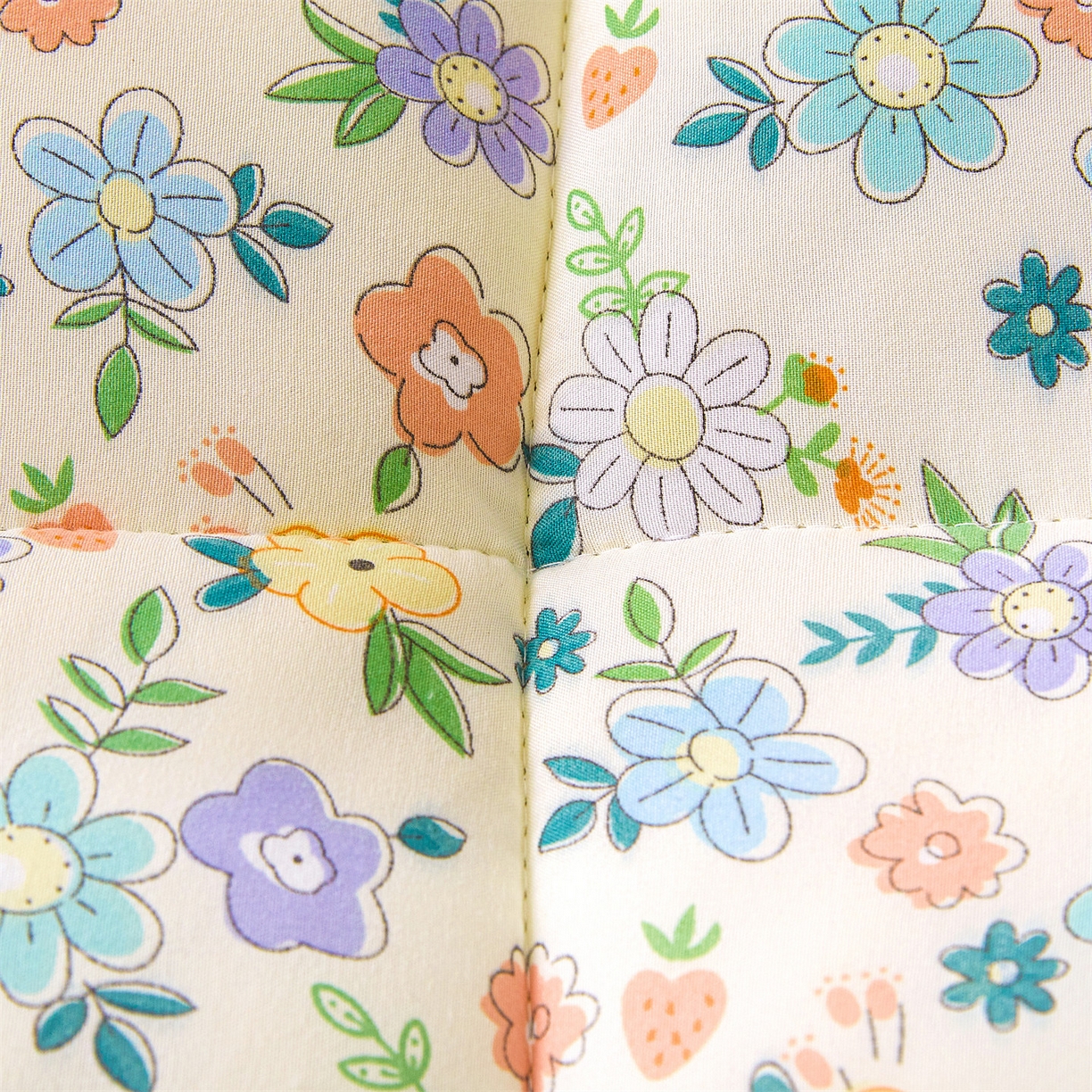 91家纺网 家纺一手货源 找家纺 梵蒂莎 2025秋冬新品云朵棉新疆棉花床垫垫背床褥垫单人床褥宿舍加厚褥子（2025新花型拍图中）花韵恬梦-床垫系列