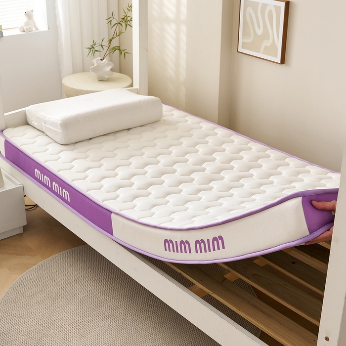 91家纺网 家纺一手货源 找家纺 （总）奇丝雅 2025新款宝石双拼高密记忆棉立体乳胶床垫