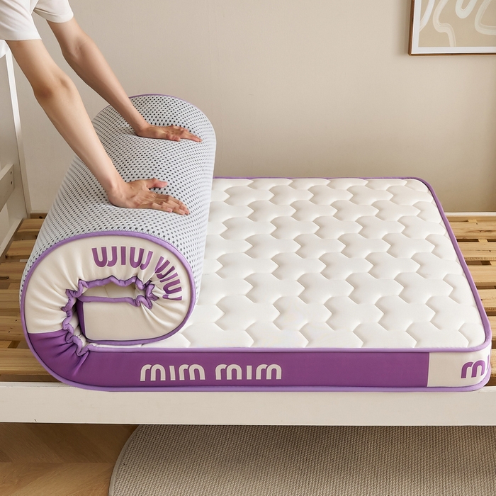 91家纺网 家纺一手货源 找家纺 （总）奇丝雅 2025新款宝石双拼高密记忆棉立体乳胶床垫