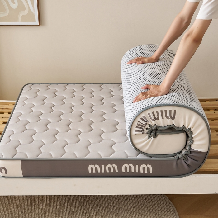 91家纺网 家纺一手货源 找家纺 （总）奇丝雅 2025新款宝石双拼高密记忆棉立体乳胶床垫