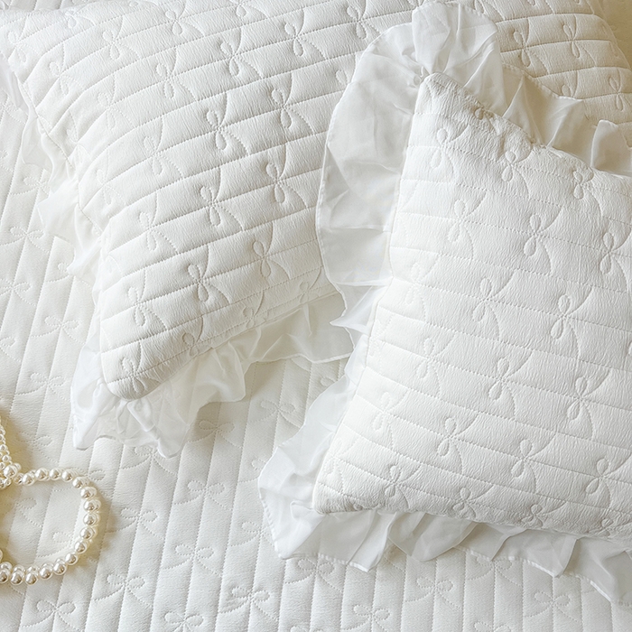 91家纺网 家纺一手货源 找家纺 麒豆豆 2025新款优舒棉花边床笠-蜜糖熊 白