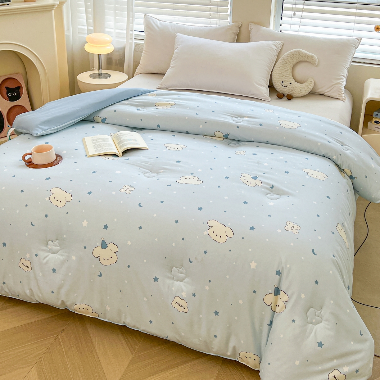 91家纺网 家纺一手货源 找家纺 梵蒂莎 2025秋冬新品云朵棉新疆棉花被冬被棉被被芯被子春秋被心愿小狗秋冬被系列