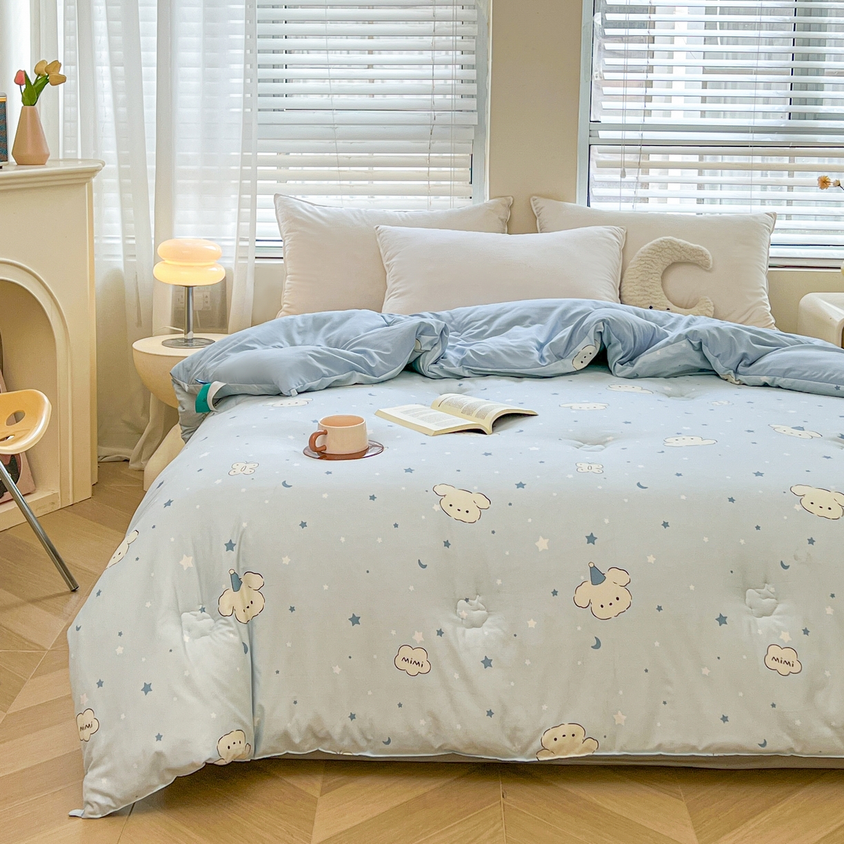 91家纺网 家纺一手货源 找家纺 梵蒂莎 2025秋冬新品云朵棉新疆棉花被冬被棉被被芯被子春秋被心愿小狗秋冬被系列