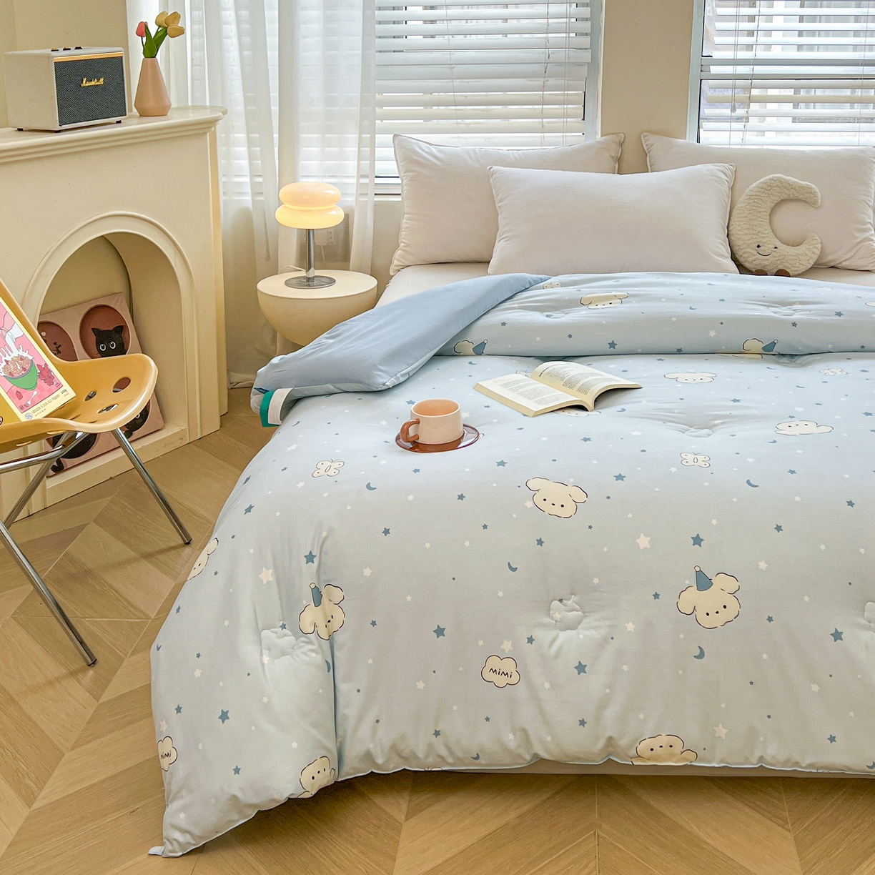 91家纺网 家纺一手货源 找家纺 梵蒂莎 2025秋冬新品云朵棉新疆棉花被冬被棉被被芯被子春秋被心愿小狗秋冬被系列