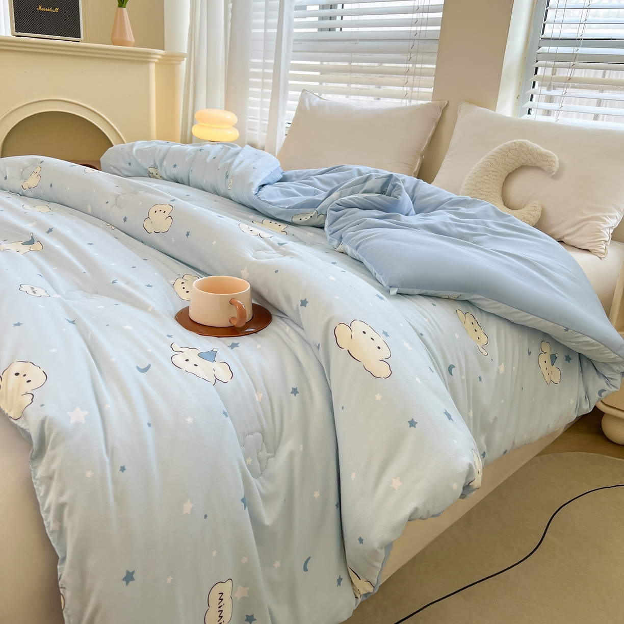 91家纺网 家纺一手货源 找家纺 梵蒂莎 2025秋冬新品云朵棉新疆棉花被冬被棉被被芯被子春秋被心愿小狗秋冬被系列