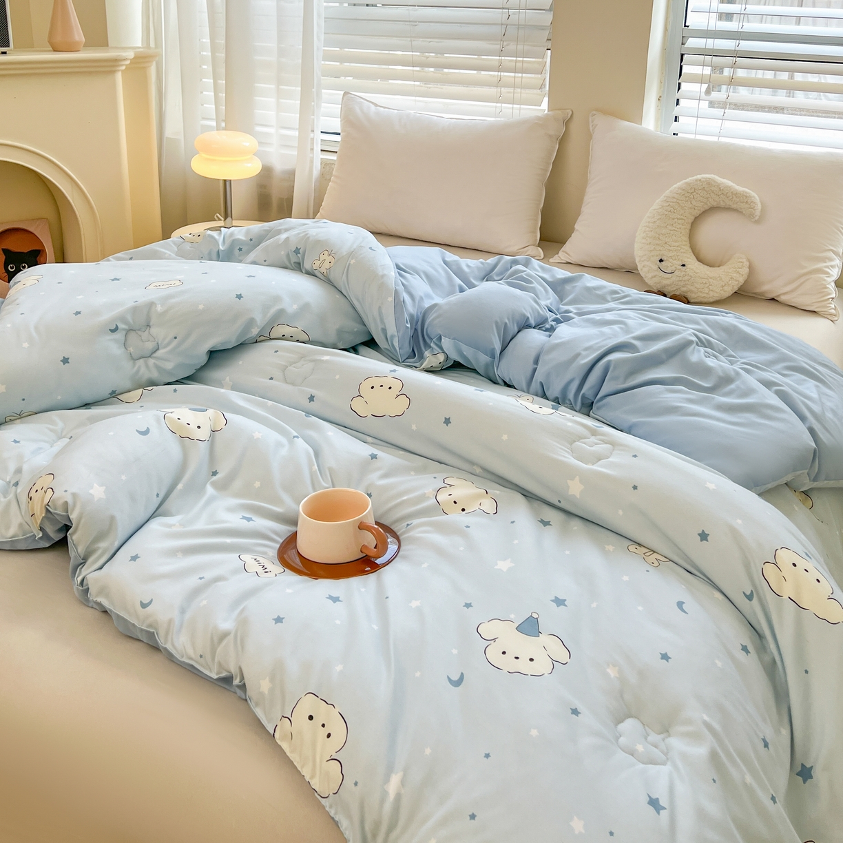 91家纺网 家纺一手货源 找家纺 梵蒂莎 2025秋冬新品云朵棉新疆棉花被冬被棉被被芯被子春秋被心愿小狗秋冬被系列