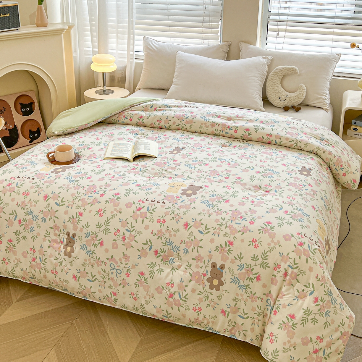 91家纺网 家纺一手货源 找家纺 梵蒂莎 2025秋冬新品云朵棉新疆棉花被冬被棉被被芯被子春秋被许愿熊秋冬被系列