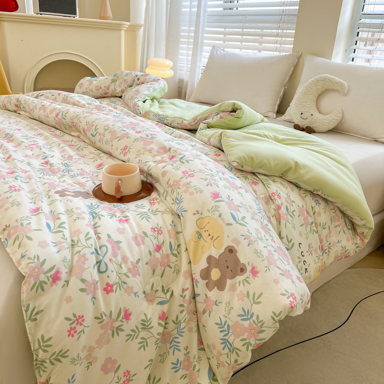 91家纺网 家纺一手货源 找家纺 梵蒂莎 2025秋冬新品云朵棉新疆棉花被冬被棉被被芯被子春秋被许愿熊秋冬被系列