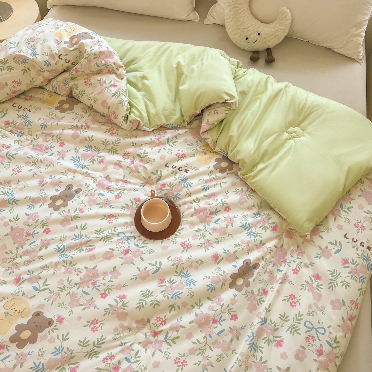 91家纺网 家纺一手货源 找家纺 梵蒂莎 2025秋冬新品云朵棉新疆棉花被冬被棉被被芯被子春秋被许愿熊秋冬被系列