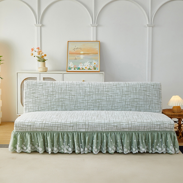 91家纺网 家纺一手货源 找家纺 （总）丝绮鹿 2025新款裙边沙发床套