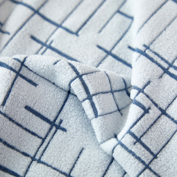 91家纺网 家纺一手货源 找家纺 丝绮鹿 2025新款裙边沙发床套 极简-蓝