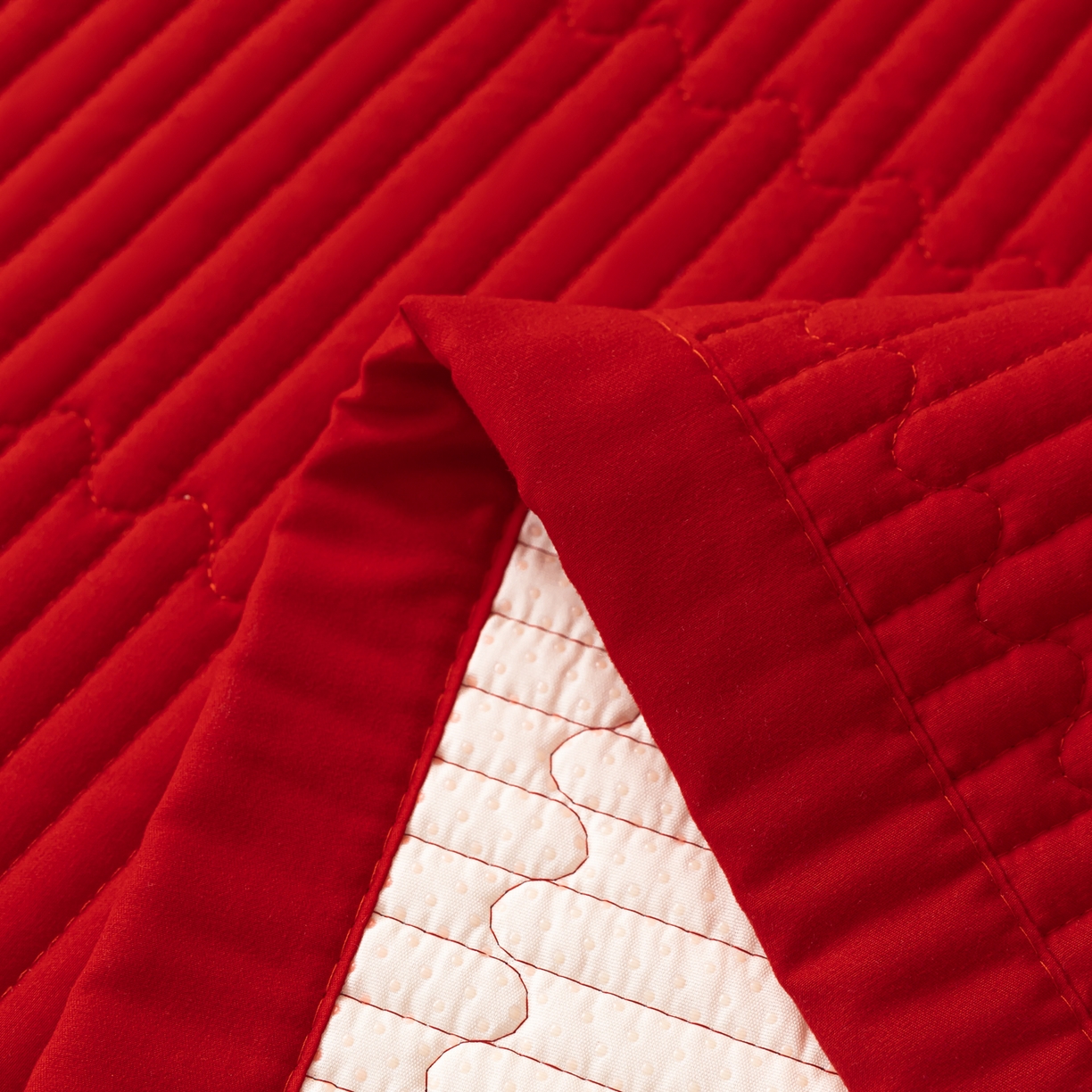 91家纺网 家纺一手货源 找家纺 卓缦家纺 2025新款婚庆加厚软床垫软床笠三件套婚庆床单床盖 欢喜-床护垫