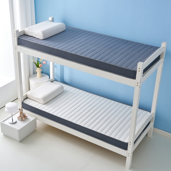 91家纺网 家纺一手货源 找家纺 奇丝雅 2025新款牛奶丝学生宿舍床专用加厚记忆棉海绵立体乳胶床垫【高密记忆棉】 牛奶-白（9公分）