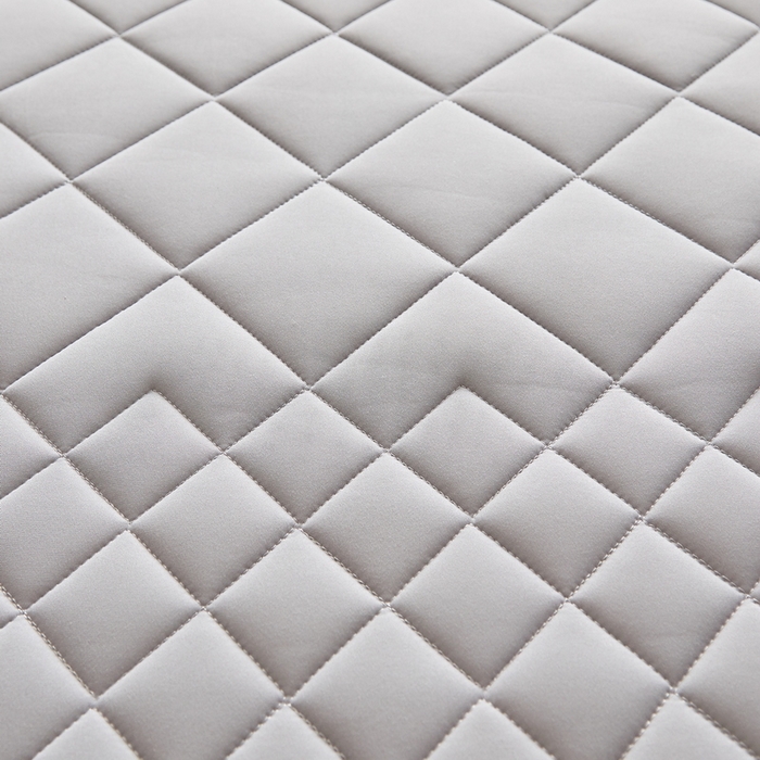 91家纺网 家纺一手货源 找家纺 奇丝雅 2025新款牛奶丝学生宿舍床上下铺专用加厚记忆棉海绵立体乳胶床垫【高密记忆棉】 菱格-灰（9公分）