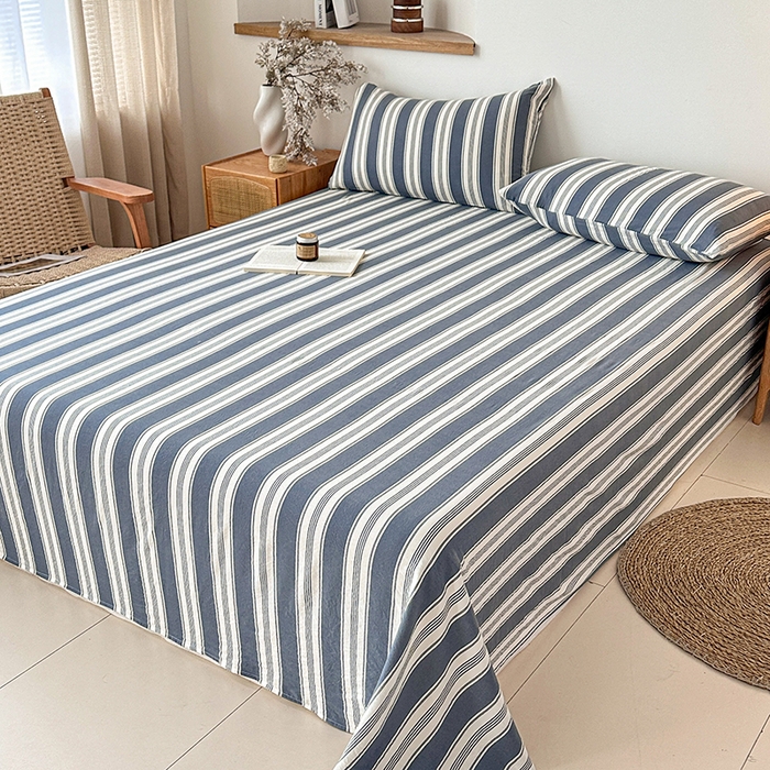 91家纺网 家纺一手货源 找家纺 （总）盛秋2025新款A类亲肤水洗格子单床单