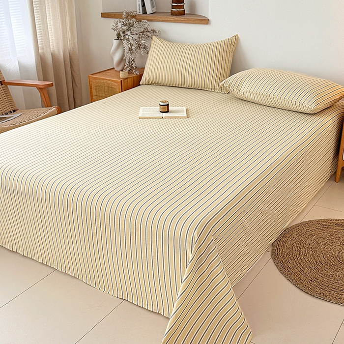 91家纺网 家纺一手货源 找家纺 （总）盛秋2025新款A类亲肤水洗格子单床单