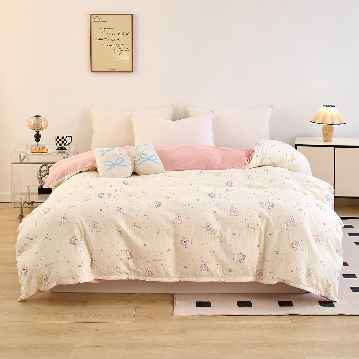 91家纺网 家纺一手货源 找家纺 （总）锦罗绣 2025新款全棉双层纱印花单被套（第二批）