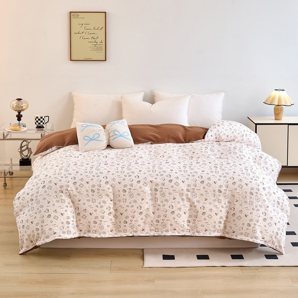 91家纺网 家纺一手货源 找家纺 （总）锦罗绣 2025新款全棉双层纱印花单被套（第二批）