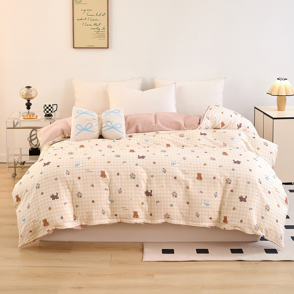 91家纺网 家纺一手货源 找家纺 （总）锦罗绣 2025新款全棉双层纱印花单被套（第二批）