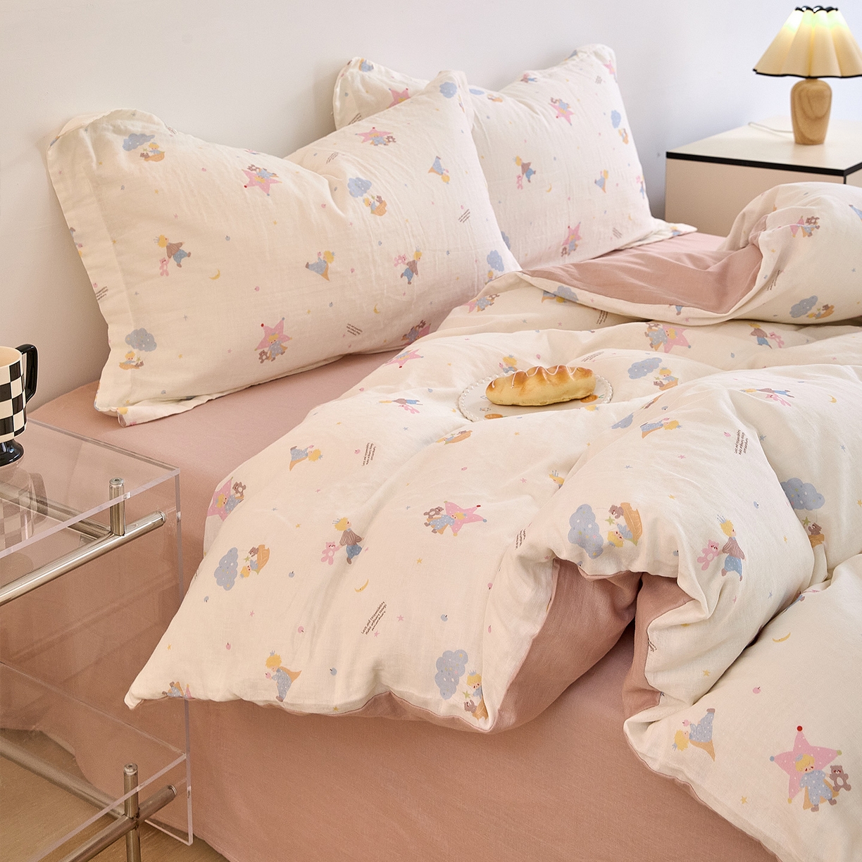 91家纺网 家纺一手货源 找家纺 锦罗绣 2025新款全棉双层纱印花单被套（第二批） 宝贝乐园