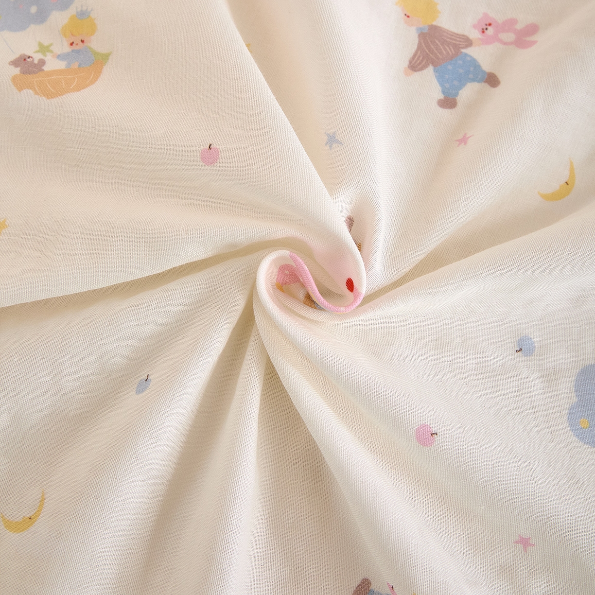 91家纺网 家纺一手货源 找家纺 锦罗绣 2025新款全棉双层纱印花单被套（第二批） 宝贝乐园