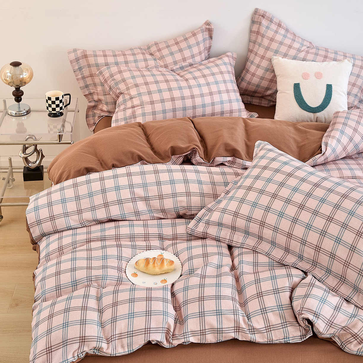 91家纺网 家纺一手货源 找家纺 锦罗绣 2025新款全棉双层纱印花单被套（第二批） 格调王