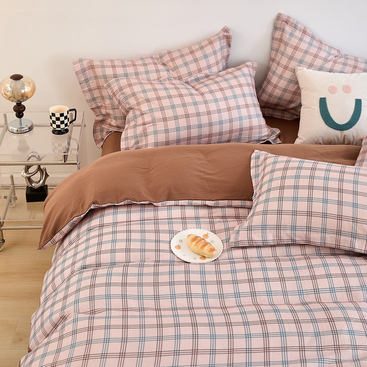 91家纺网 家纺一手货源 找家纺 锦罗绣 2025新款全棉双层纱印花单被套（第二批） 格调王