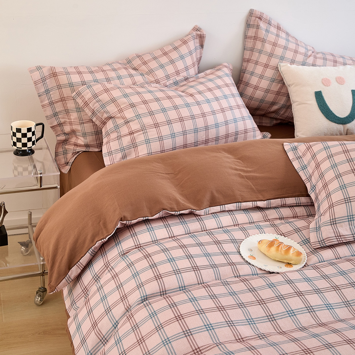 91家纺网 家纺一手货源 找家纺 锦罗绣 2025新款全棉双层纱印花单被套（第二批） 格调王