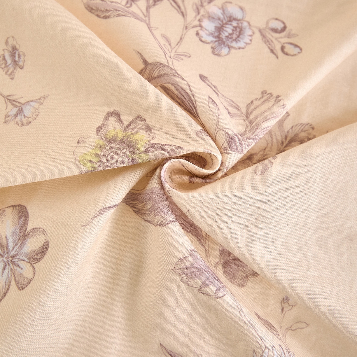 91家纺网 家纺一手货源 找家纺 锦罗绣 2025新款全棉双层纱印花单被套（第二批） 清新碎花