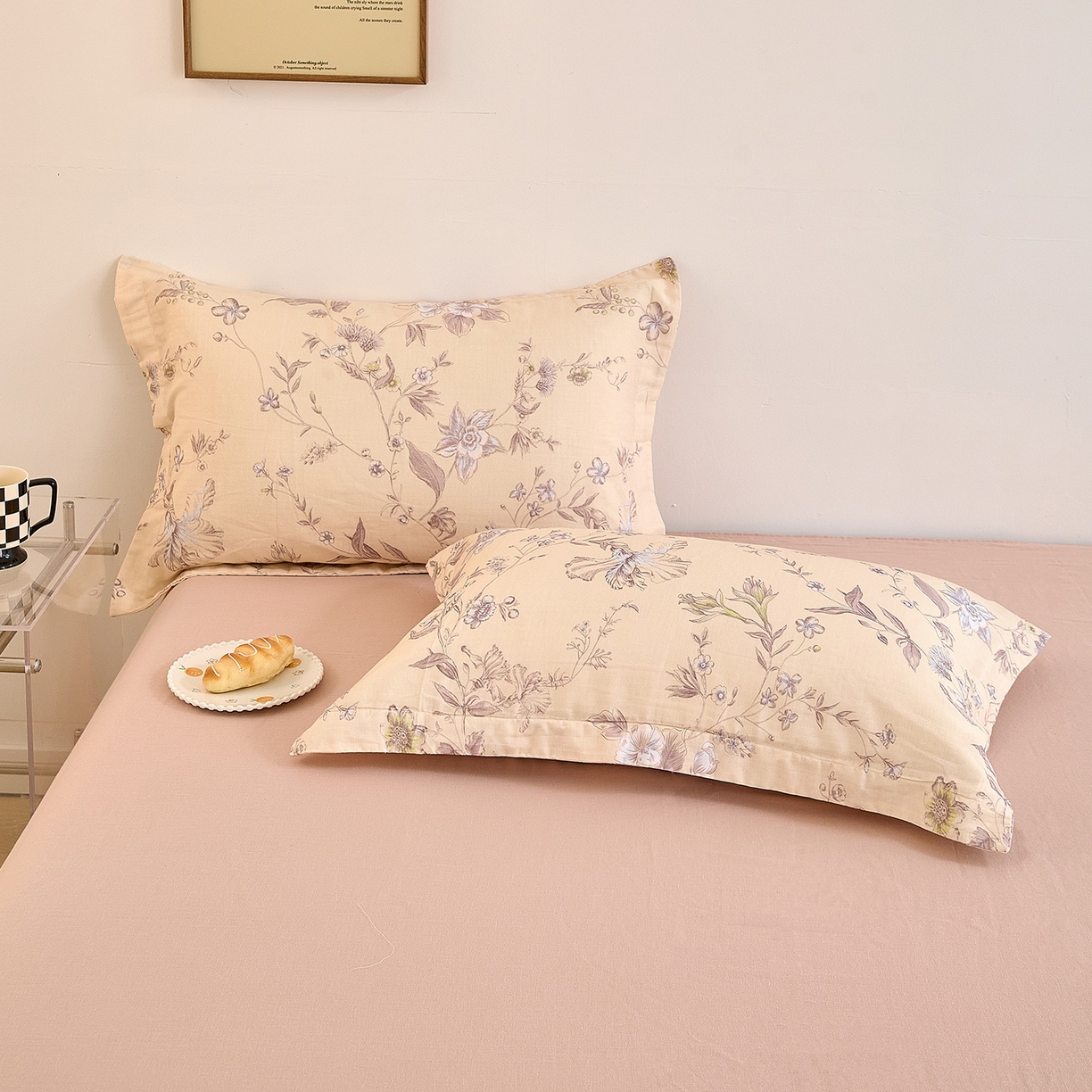 91家纺网 家纺一手货源 找家纺 锦罗绣 2025新款全棉双层纱印花单被套（第二批） 清新碎花