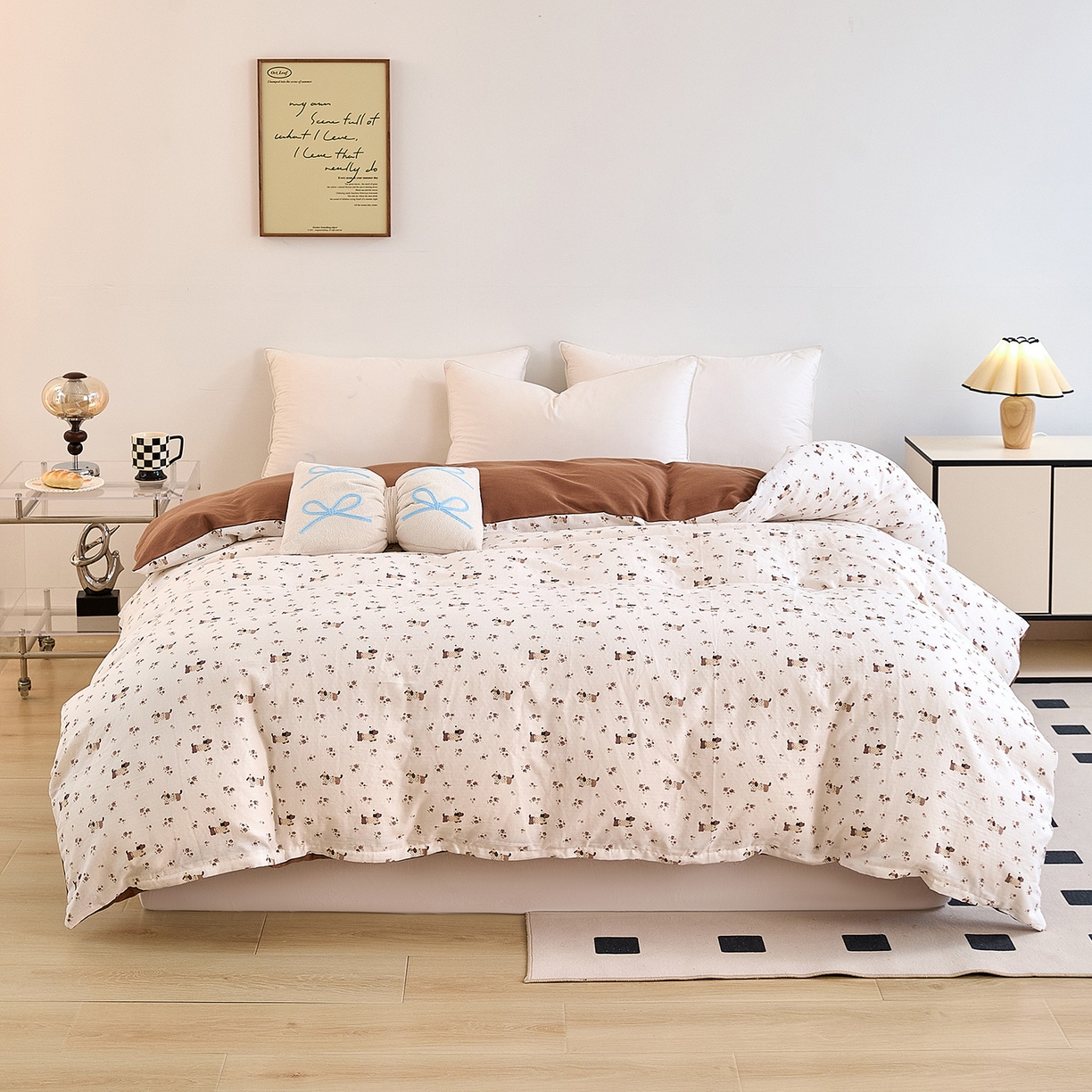 锦罗绣 2025新款全棉双层纱印花单被套（第二批） 绅士犬