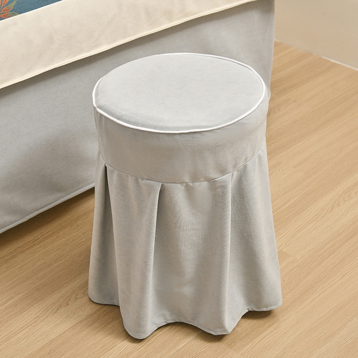 91家纺网 家纺一手货源 找家纺 不打烊家纺 2025新款全棉有氧双层纱羊毛尼美容床罩系列套件-叶繁枝茂 叶繁枝茂-灰色