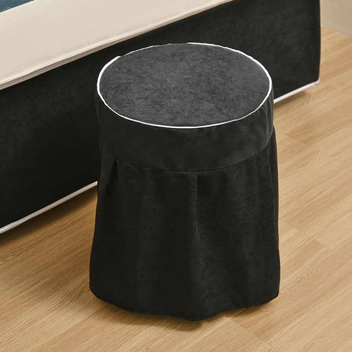 91家纺网 家纺一手货源 找家纺 不打烊家纺 2025新款全棉有氧双层纱羊毛尼美容床罩系列套件-叶繁枝茂 叶繁枝茂-黑色