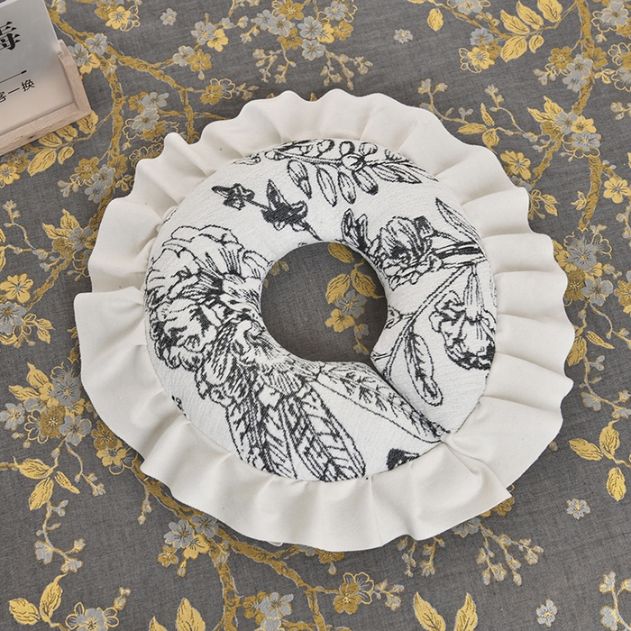 91家纺网 家纺一手货源 找家纺 （总）不打烊家纺 2025新款全棉有氧双层纱羊毛尼美容床罩系列套件-梅花颂