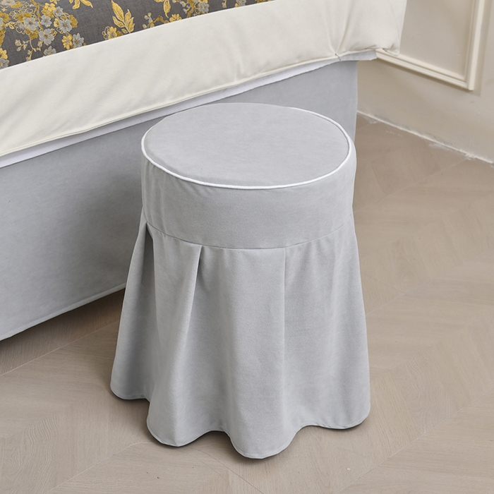 91家纺网 家纺一手货源 找家纺 不打烊家纺 2025新款全棉有氧双层纱羊毛尼美容床罩系列套件-梅花颂 梅花颂-灰色