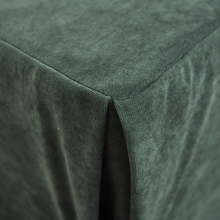 91家纺网 家纺一手货源 找家纺 不打烊家纺 2025新款全棉有氧双层纱羊毛尼美容床罩系列套件-梅花颂 梅花颂-墨绿