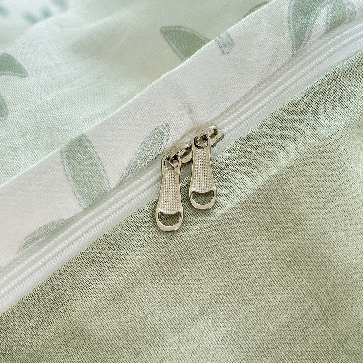 91家纺网 家纺一手货源 找家纺 锦罗绣 2025新款全棉双层纱印花单被套（第二批） 竹影