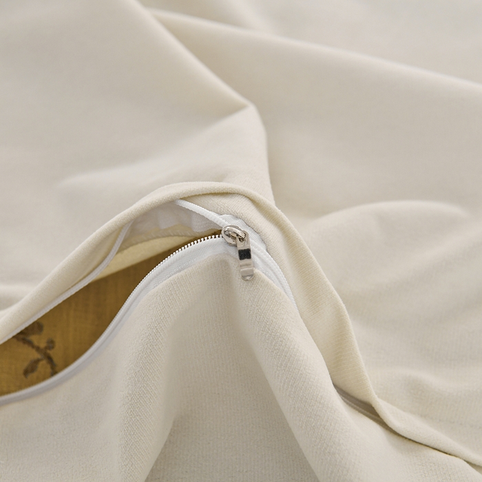 91家纺网 家纺一手货源 找家纺 不打烊家纺 2025新款全棉有氧双层纱羊毛尼美容床罩系列套件-梅花颂 梅花颂-卡其