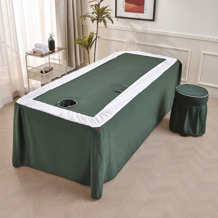 91家纺网 家纺一手货源 找家纺 （总）不打烊家纺 2025新款全棉有氧双层纱羊毛尼美容床罩系列套件-美好旋律